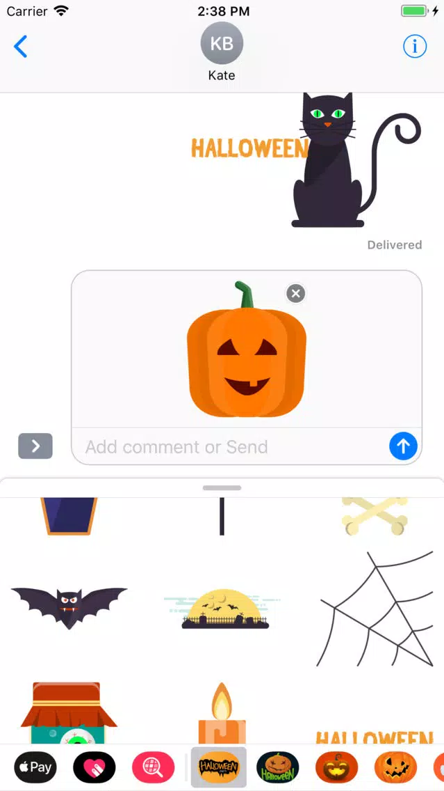 Happy Halloween Crawly Sticker 스크린샷