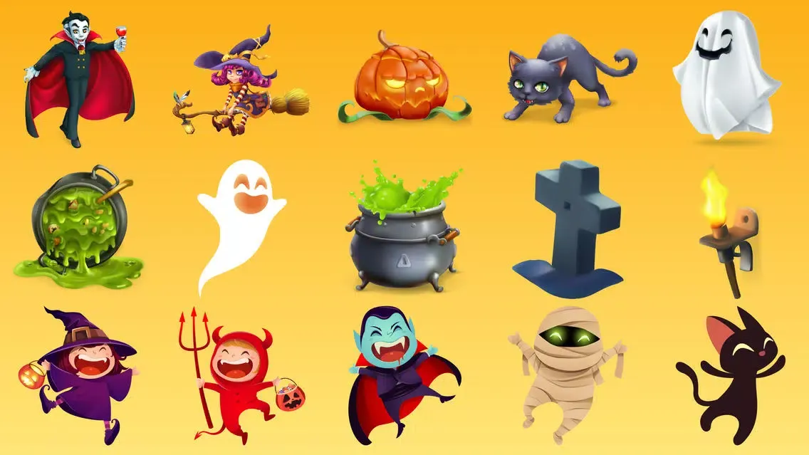 Halloween 100+ Stickers Party Ekran Görüntüleri