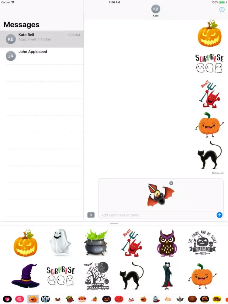 تصاویر Happy Halloween Wizard Sticker iPad 