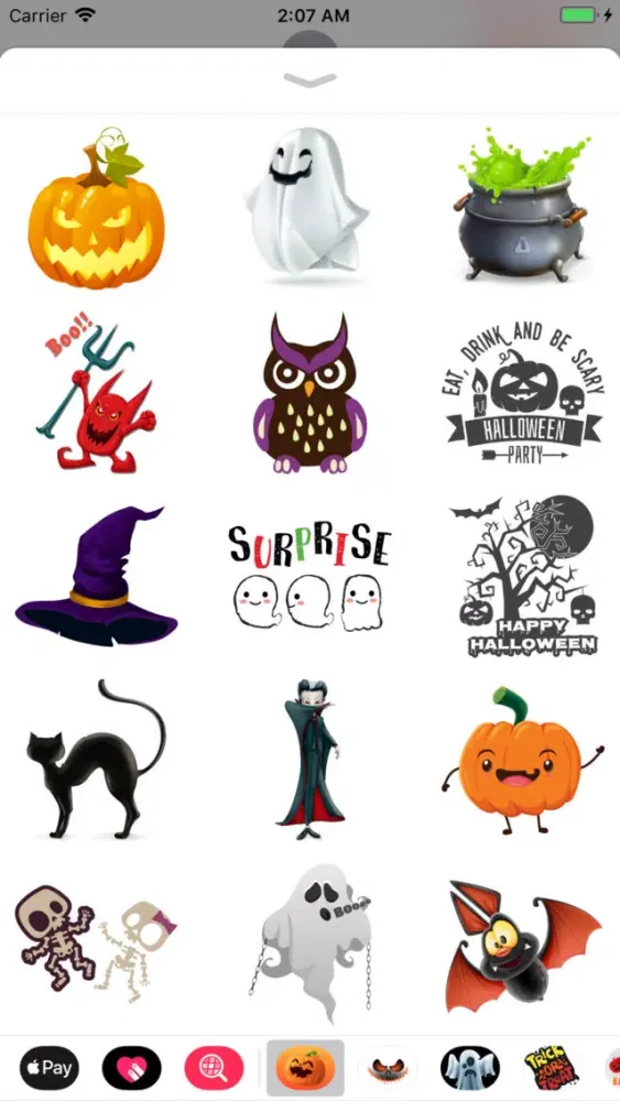 تصاویر Happy Halloween Wizard Sticker
