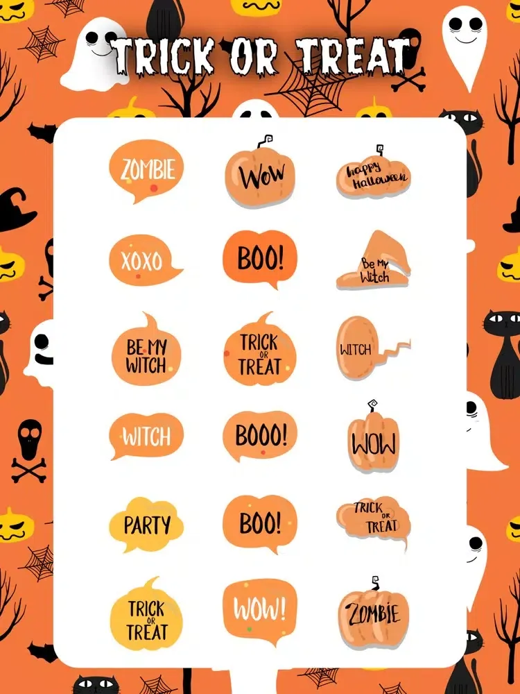 Tangkapan layar Halloween Sticker Bubbles Pack iPad 