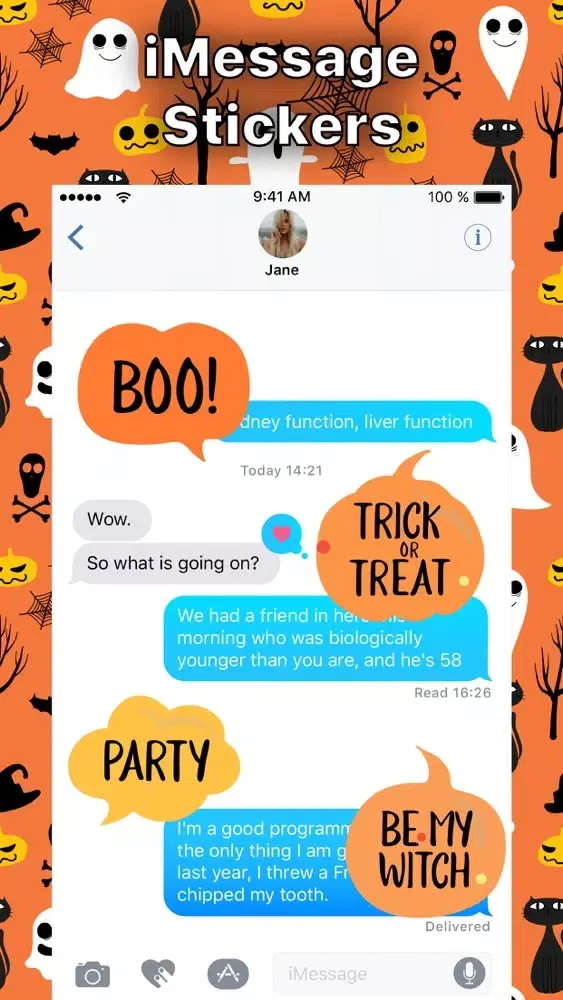 Tangkapan layar Halloween Sticker Bubbles Pack