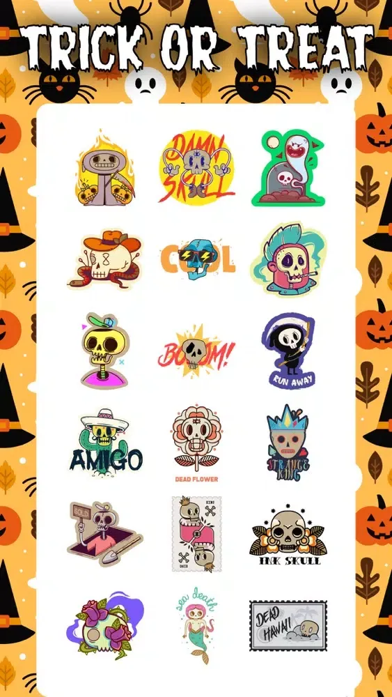 Halloween Ghostly Sticker App स्क्रीनशॉट