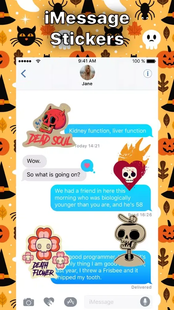 Halloween Ghostly Sticker App स्क्रीनशॉट