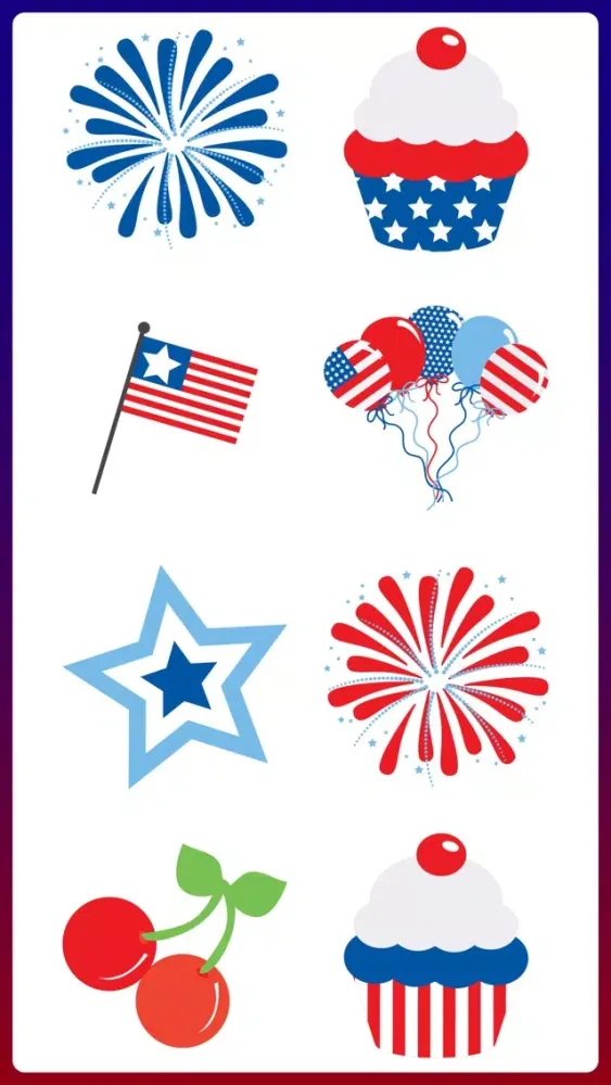 Tangkapan layar I Love United States Sticker