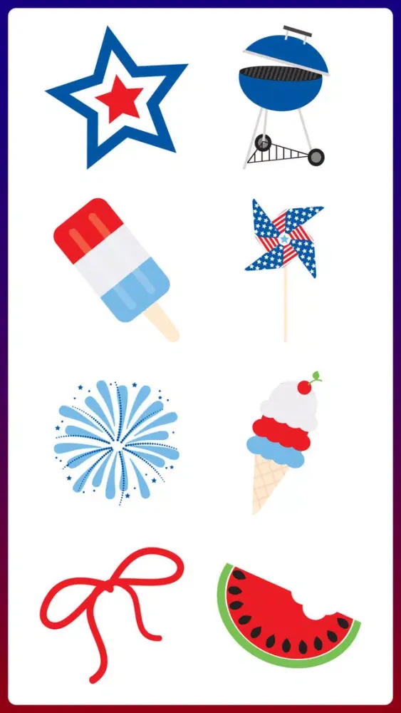 Tangkapan layar I Love United States Sticker