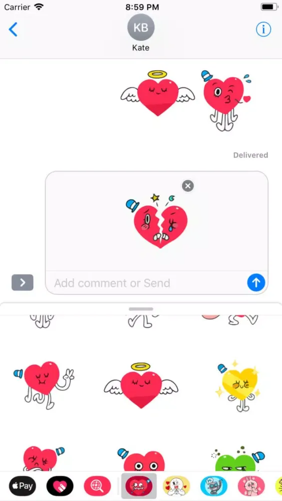 Love Emojis Lovely Emotes Pack应用截图