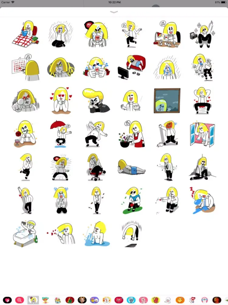 Dory is Angry Emo Sticker Pack iPad  スクリーンショット