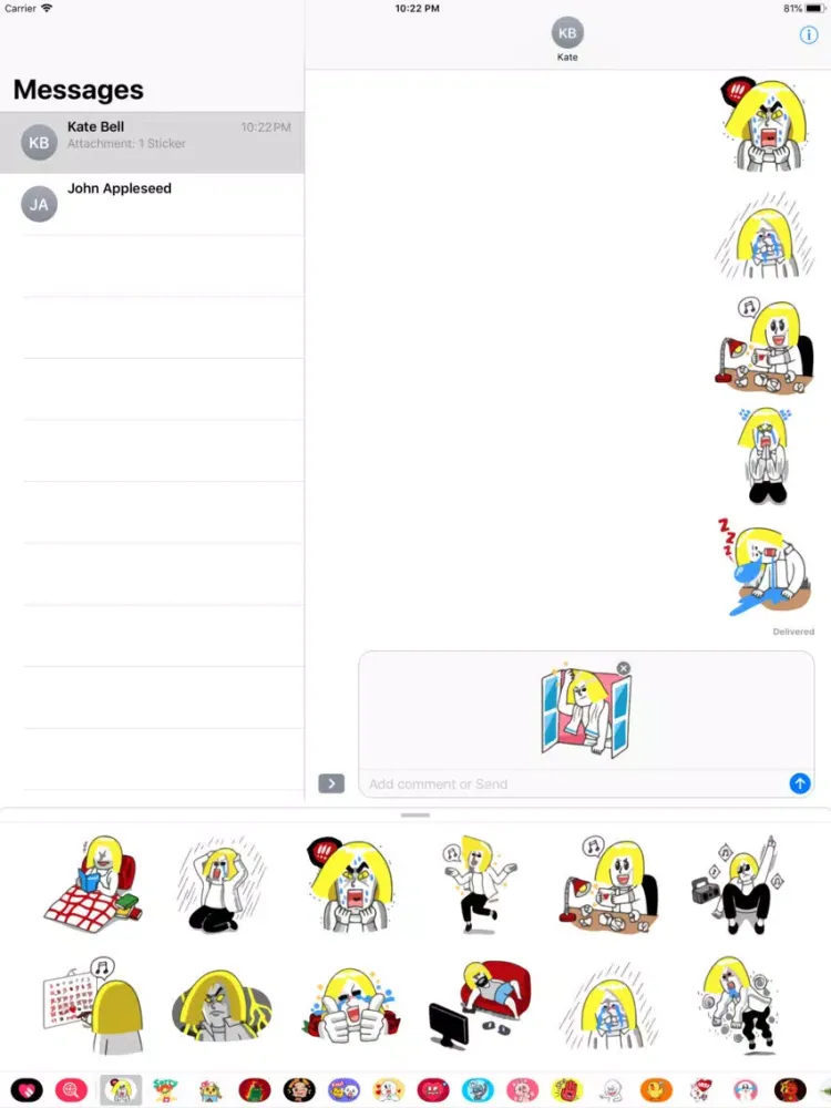 Dory is Angry Emo Sticker Pack iPad  スクリーンショット