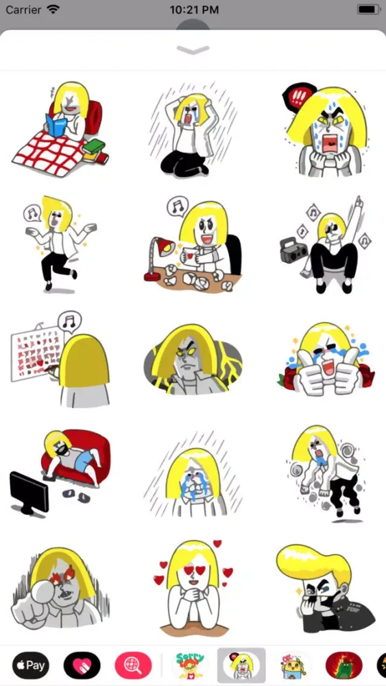 Dory is Angry Emo Sticker Pack スクリーンショット