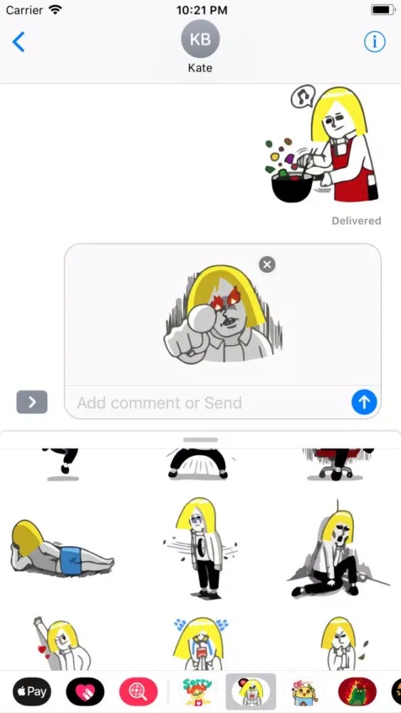 Dory is Angry Emo Sticker Pack スクリーンショット