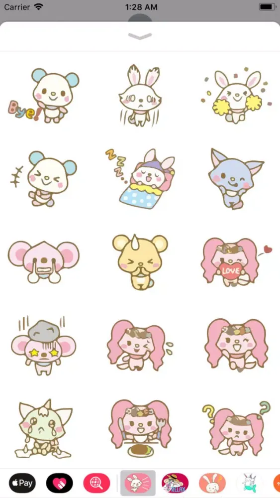 Скриншоты Bun Bun Emotes Sticker Pack IM