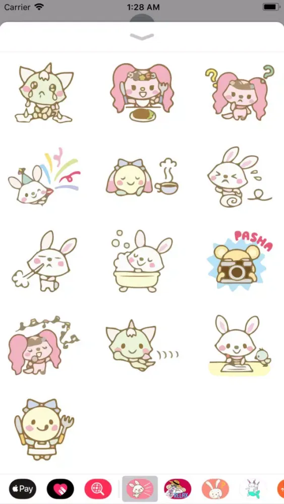 Скриншоты Bun Bun Emotes Sticker Pack IM