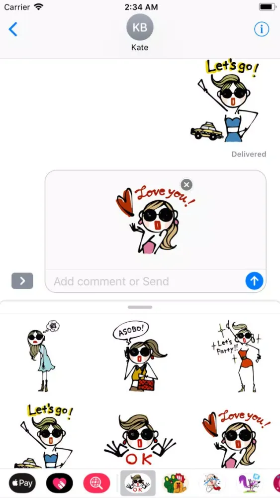 Fina is Weird Fashion Sticker Screenshots