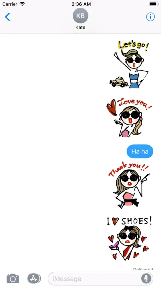 Fina is Weird Fashion Sticker Screenshots