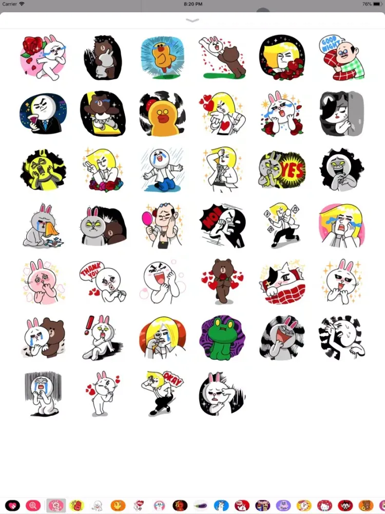 Tangkapan layar Pals of Ruby Emotes Sticker IM iPad 