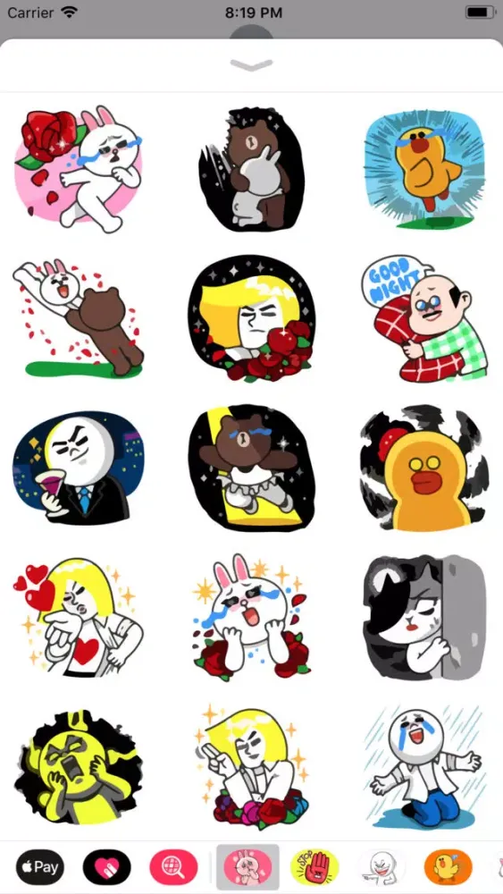 Tangkapan layar Pals of Ruby Emotes Sticker IM