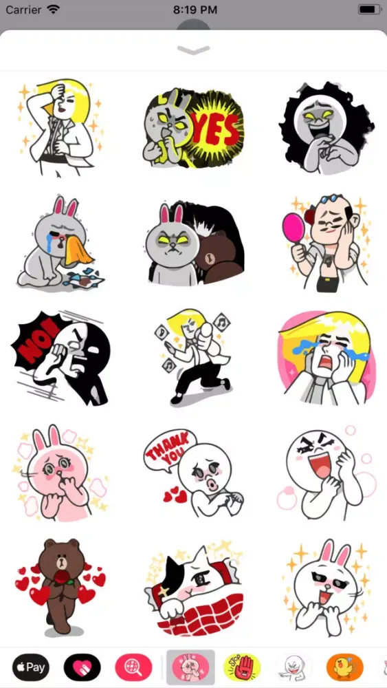 Tangkapan layar Pals of Ruby Emotes Sticker IM