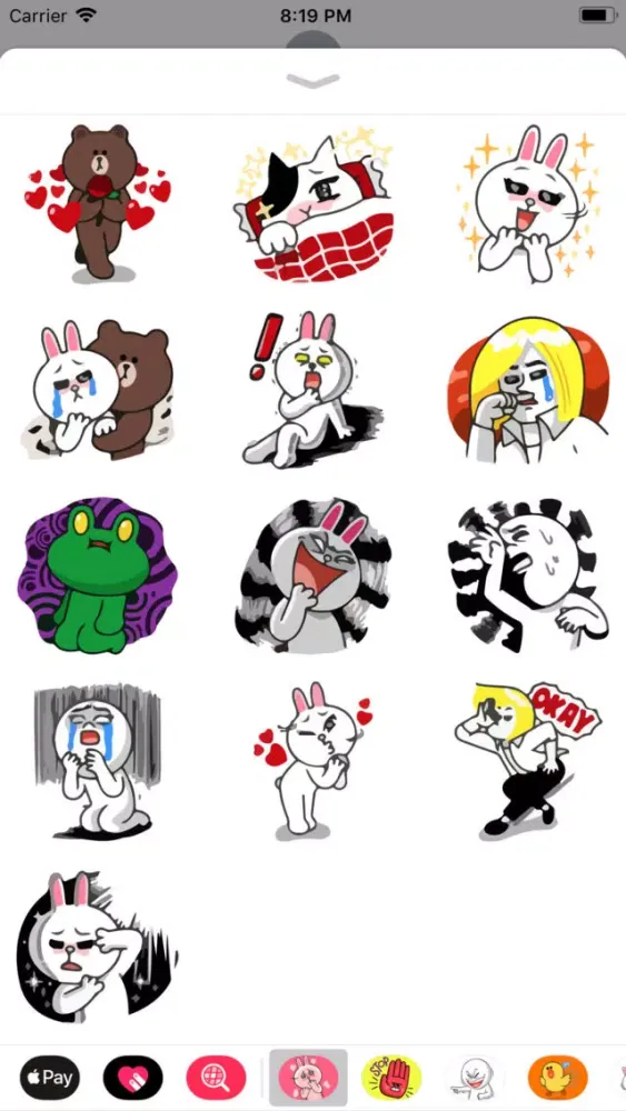Tangkapan layar Pals of Ruby Emotes Sticker IM