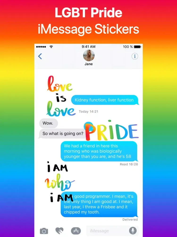 Gay Pride LGBT Month Stickers iPad  سکرین شاٹس