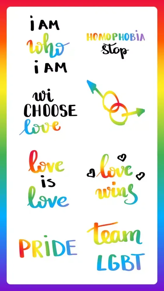 Gay Pride LGBT Month Stickers سکرین شاٹس