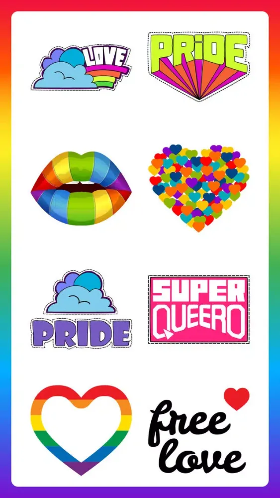 Tangkapan layar Gay Pride Month LGBT Sticker