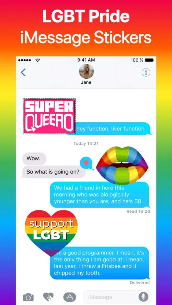Tangkapan layar Gay Pride Month LGBT Sticker