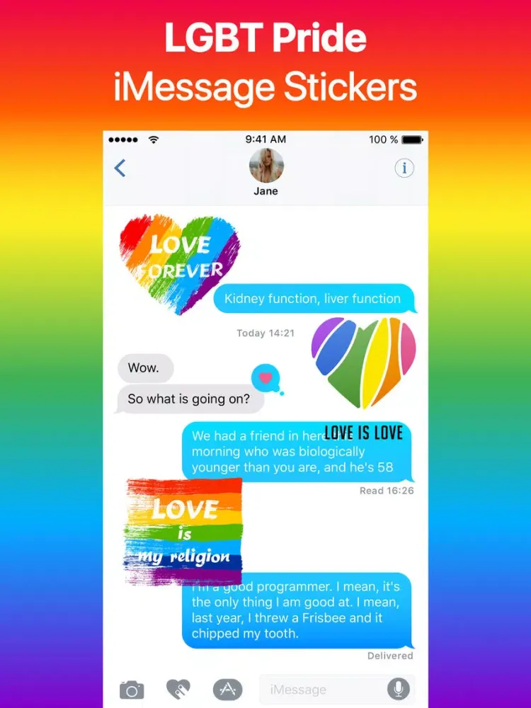 Gay Pride Month LGBT Stickers iPad  سکرین شاٹس