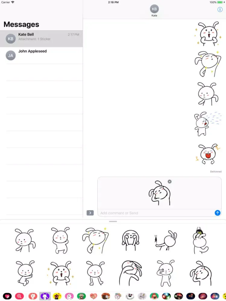 Capturas de pantalla de Lily Funny Emotes for Texting iPad 