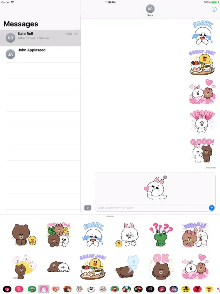 Molly Cute Stickers Emojis App iPad  স্ক্রিনশট