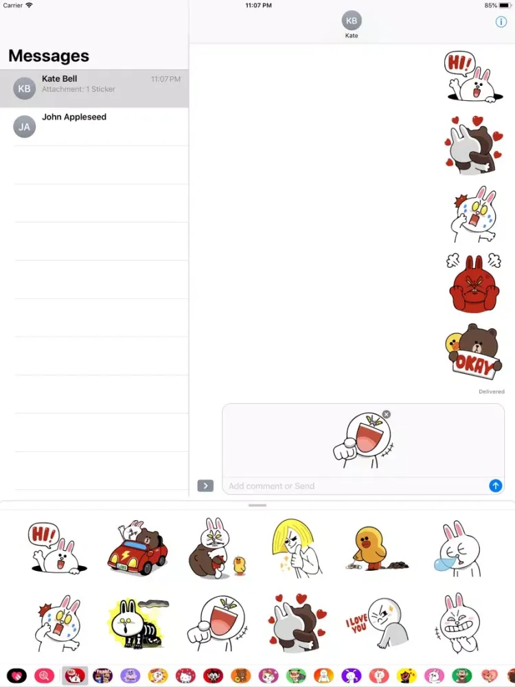 Betsy Cute Emoji Stickers App iPad  স্ক্রিনশট
