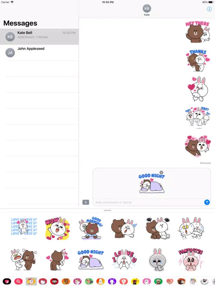Ảnh chụp màn hình của Birdie Cute Stickers for Texts iPad 