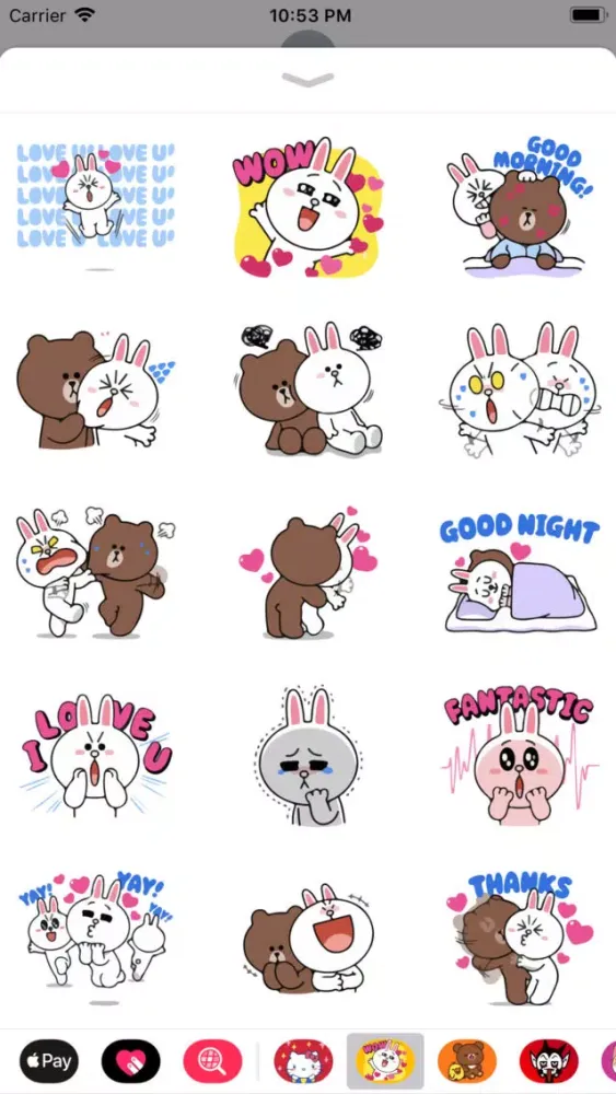 Ảnh chụp màn hình của Birdie Cute Stickers for Texts