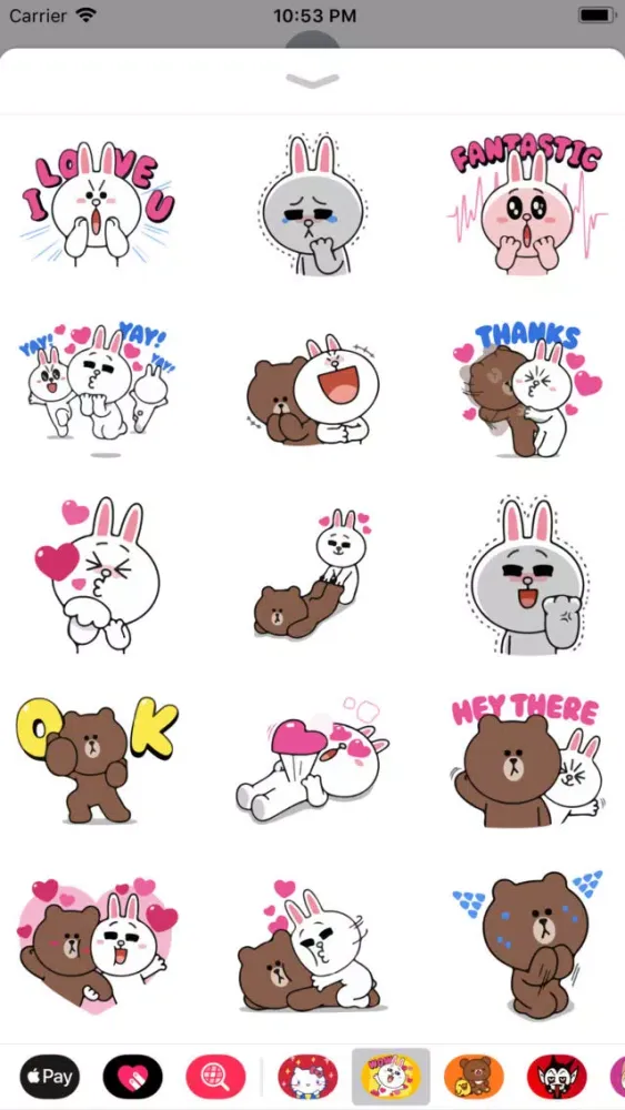 Ảnh chụp màn hình của Birdie Cute Stickers for Texts