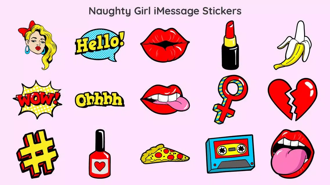 Naughty Girl Expression Emojis Screenshots