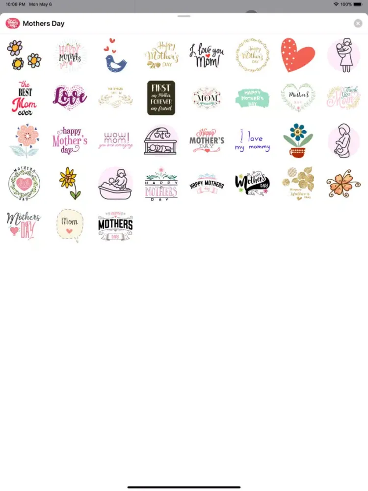 Screenshot di Mothers Day Greetings & Cards iPad 