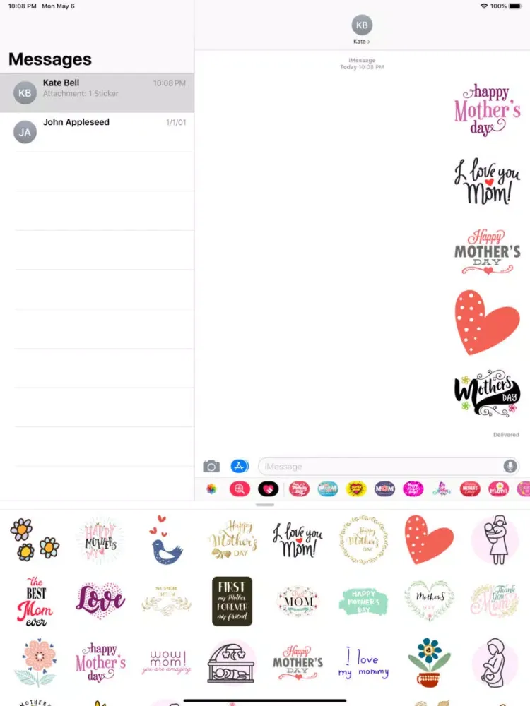 Screenshot di Mothers Day Greetings & Cards iPad 