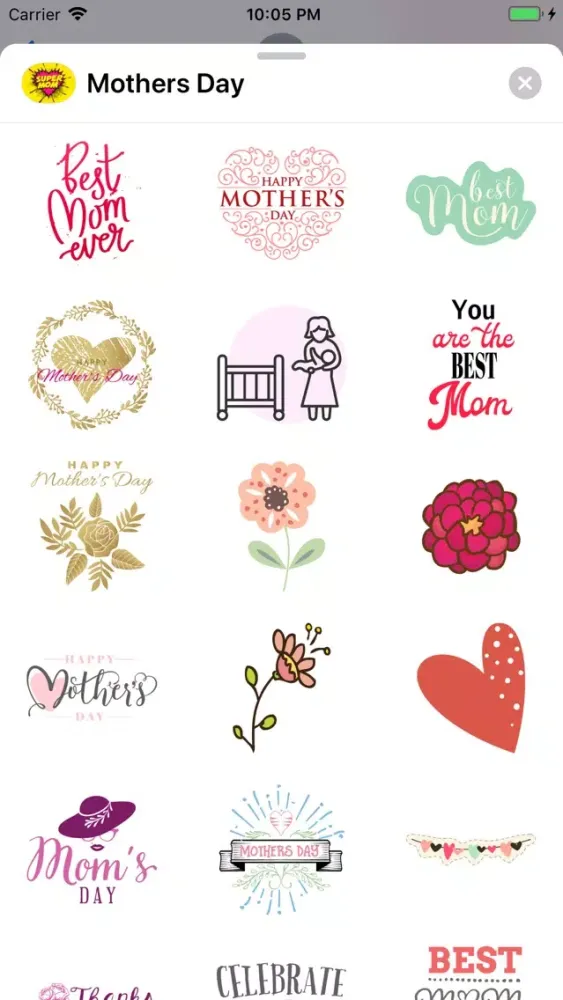 Mother's Day Greeting Stickers 스크린샷