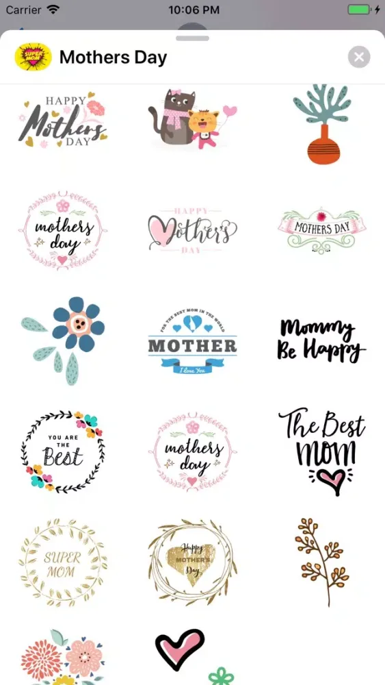 Mother's Day Greeting Stickers 스크린샷