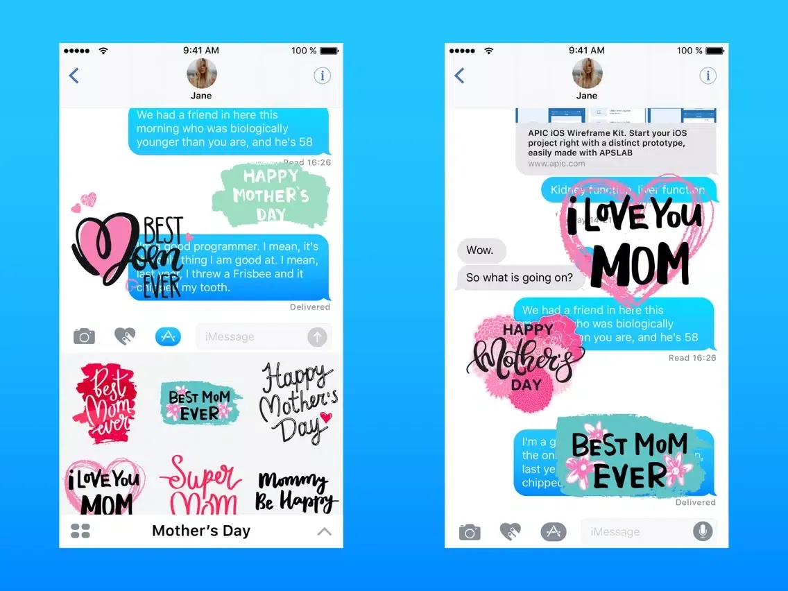I Love You Mom - Mother's Day iPad  Screenshots