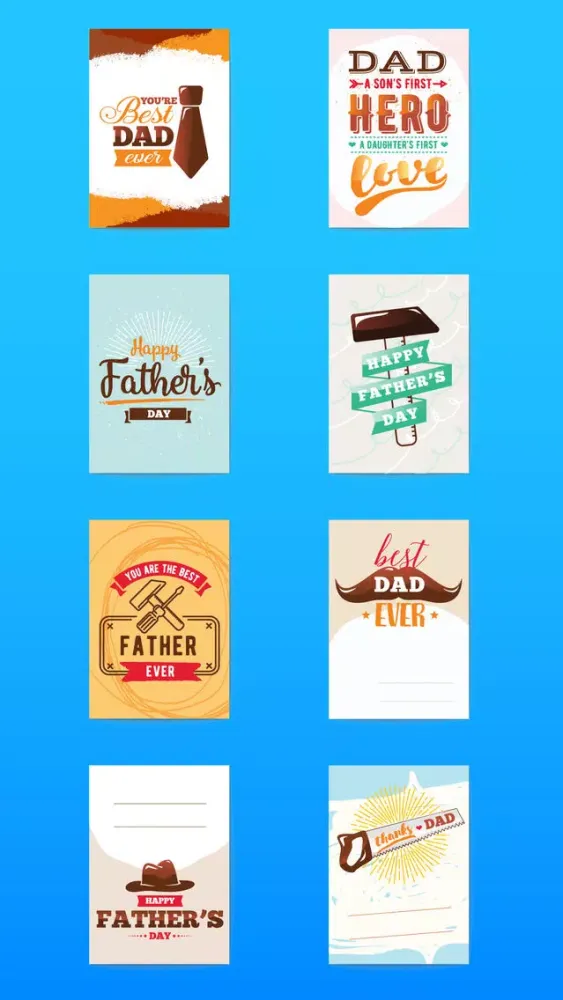 Zrzuty ekranu Happy Father's Day Cards Greet