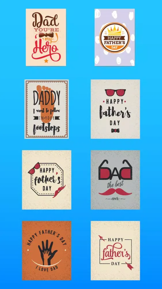 Zrzuty ekranu Happy Father's Day Cards Greet
