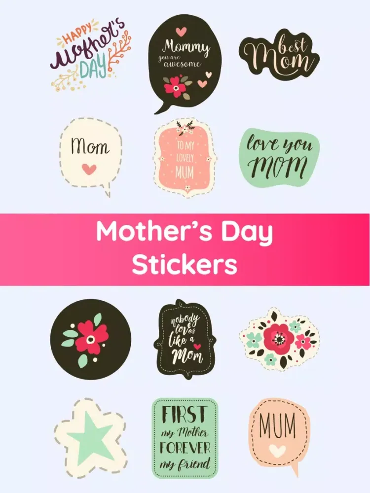 Mother's Day Love Stickers App iPad  Screenshots