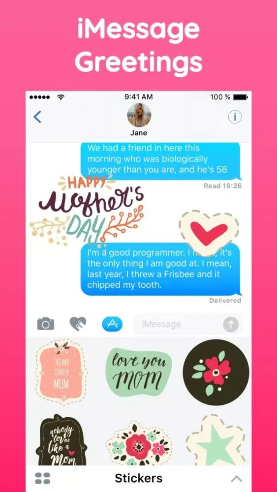 Mother's Day Love Stickers App Screenshots