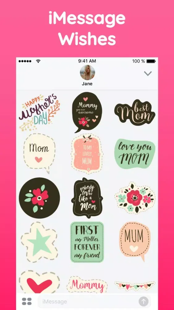 Mother's Day Love Stickers App Screenshots