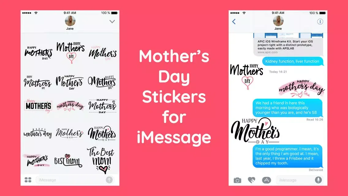 Best Mother's Day Stickers App 스크린샷