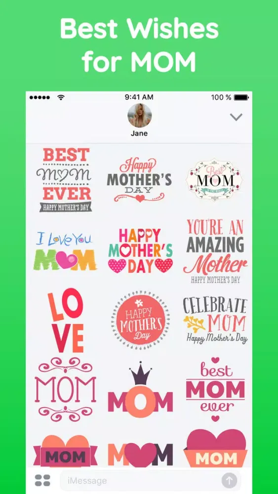 Capturas de tela do Happy Mothers Day Sticker App