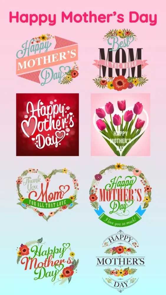 Zrzuty ekranu Mothers Day 2018 Sticker Pack