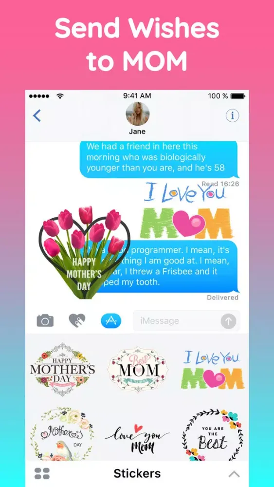 Zrzuty ekranu Mothers Day 2018 Sticker Pack