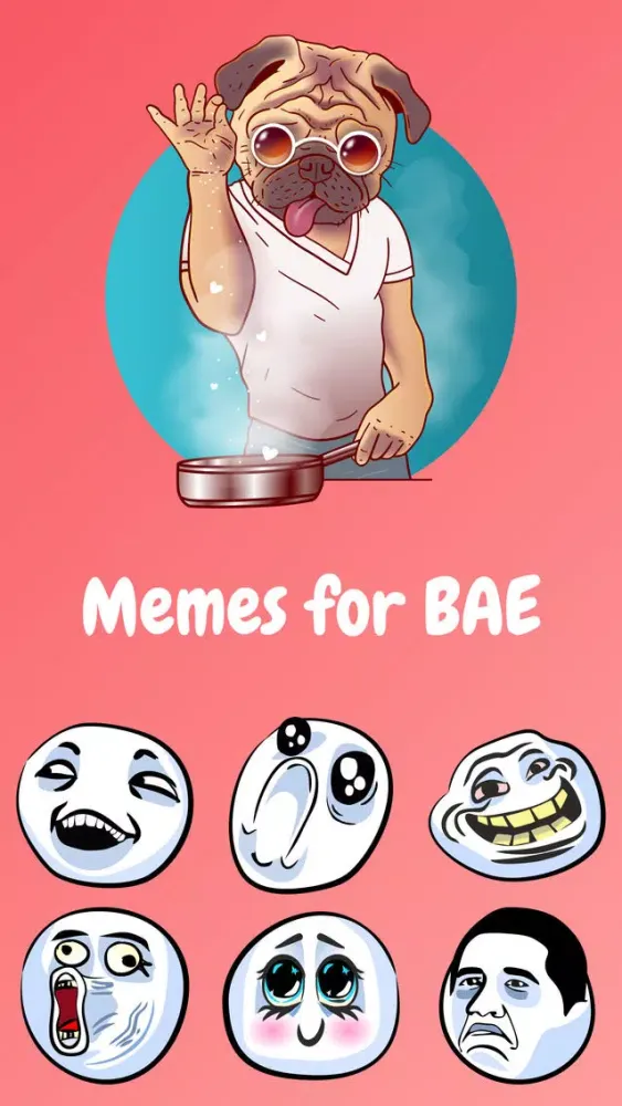تصاویر Prank Bae Meme Faces Stickers